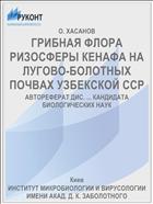 ГРИБНАЯ ФЛОРА РИЗОСФЕРЫ КЕНАФА НА ЛУГОВО-БОЛОТНЫХ ПОЧВАХ УЗБЕКСКОЙ ССР