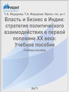 Власть и бизнес в Индии: стратегия политического взаимодействия в первой половине XX века: Учебное пособие