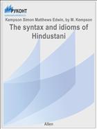The syntax and idioms of Hindustani