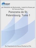 Panorama de St. Petersbourg. Tome 1