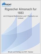 Rigascher Almanach fur 1883