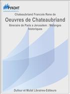 Oeuvres de Chateaubriand