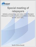 Special meeting of ratepayers
