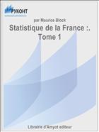 Statistique de la France :. Tome 1