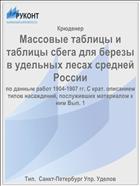 Массовые таблицы и таблицы сбега для березы в удельных лесах средней России