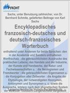 Encyklopadisches franzosisch-deutsches und deutsch-franzosisches Worterbuch