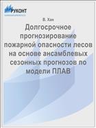 Долгосрочное прогнозирование пожарной опасности лесов на основе ансамблевых сезонных прогнозов по модели ПЛАВ