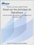 Essai sur les principes du liberalisme