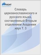 Словарь церковнославянского и русского языка, составленный Вторым отделением Академии наук Т. 3