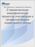 О параметризации микрофизических процессов электризации в трехфазной модели конвективного облака