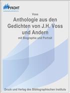 Anthologie aus den Gedichten von J.H. Voss und Andern