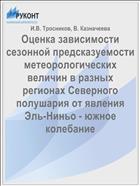 Оценка зависимости сезонной предсказуемости метеорологических величин в разных регионах Северного полушария от явления Эль-Ниньо - южное колебание