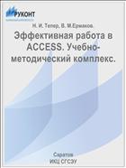 Эффективная работа в ACCESS. Учебно-методический комплекс.