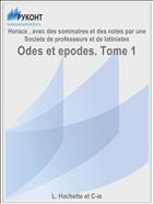 Odes et epodes. Tome 1