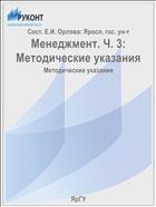 Менеджмент. Ч. 3:  Методические указания