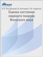 Оценка состояния ледяного покрова Японского моря