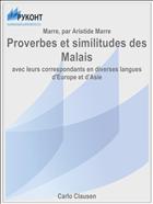 Proverbes et similitudes des Malais