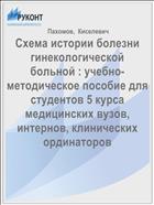 Схема истории болезни гинекологической больной : учебно-методическое пособие для студентов 5 курса медицинских вузов, интернов, клинических ординаторов
