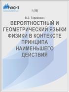 ВЕРОЯТНОСТНЫЙ И ГЕОМЕТРИЧЕСКИЙ ЯЗЫКИ ФИЗИКИ В КОНТЕКСТЕ ПРИНЦИПА НАИМЕНЬШЕГО ДЕЙСТВИЯ