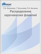 Распределение карачаевских фамилий