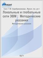 Локальные и глобальные сети ЭВМ :  Методические указания