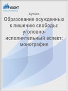 Образование осужденных к лишению свободы: уголовно- исполнительный аспект: монография