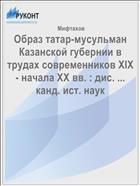 Образ татар-мусульман Казанской губернии в трудах современников XIX - начала XX вв. : дис. ... канд. ист. наук