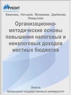 Организационно-методические основы повышения налоговых и неналоговых доходов местных бюджетов