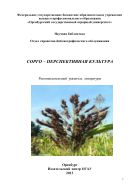 Сорго - перспективная культура