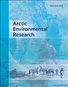 Arctic Environmental Research №1 2020