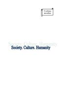 Society. Culture. Humanity