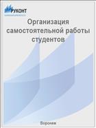 Организация самостоятельной работы студентов 