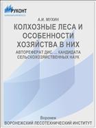 КОЛХОЗНЫЕ ЛЕСА И ОСОБЕННОСТИ ХОЗЯЙСТВА В НИХ