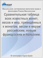 Сравнительная таблица всех известных монет, весов и мер, приведённых к монетам, весам и мерам российским, новым французским и польским.