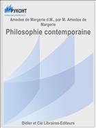 Philosophie contemporaine