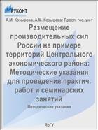 Размещение производительных сил России на примере территорий Центрального экономического района