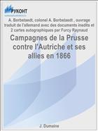 Campagnes de la Prusse contre l'Autriche et ses allies en 1866