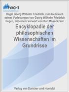 Encyklopadie der philosophischen Wissenschaften im Grundrisse