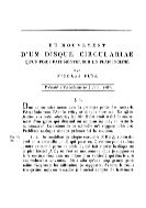 Du mouvement d'un disque circulariae, qu'un poids fait monter sur un plan inclin?  : Pr?sent? ? l'Acad?mie le 4 juin, 1787